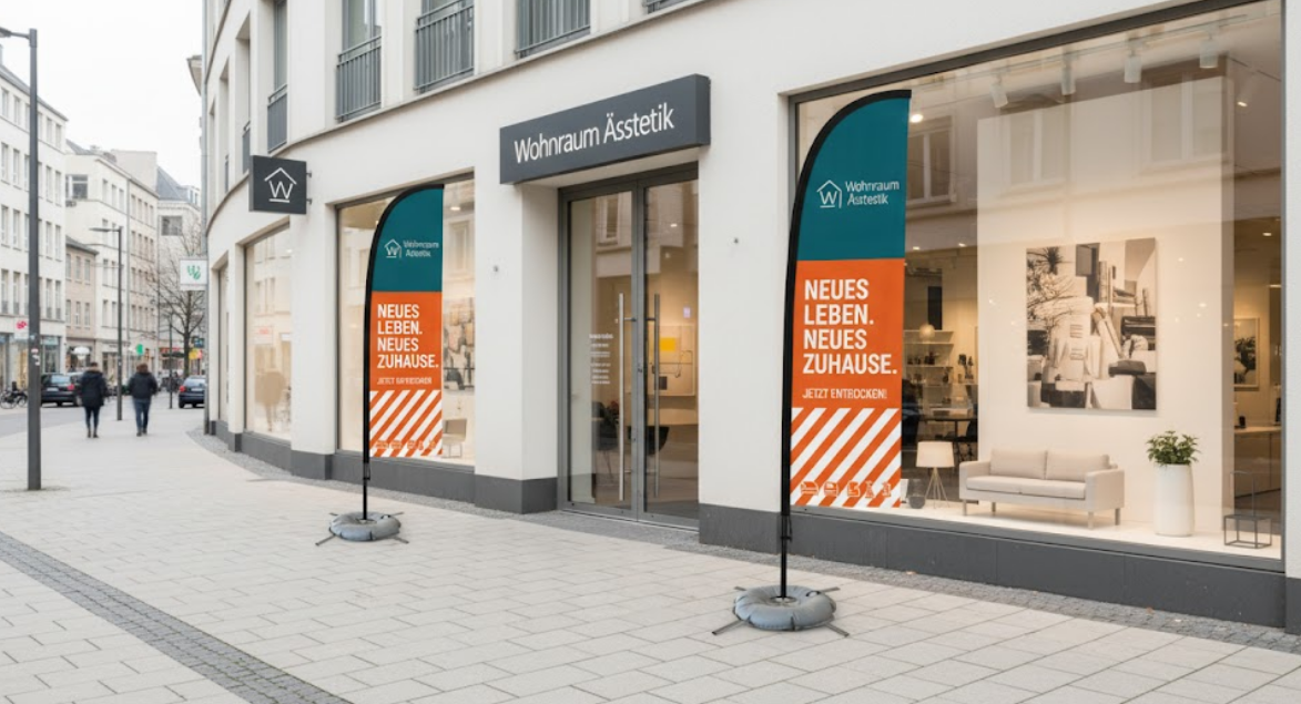 beachflag wir machen druck