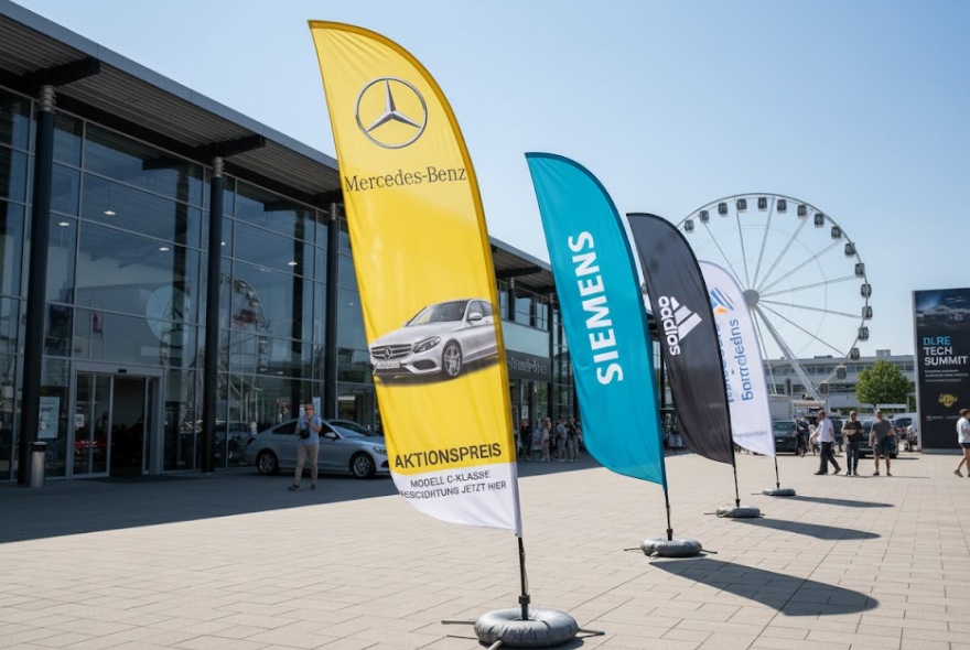 Beachflag bedrucken günstig