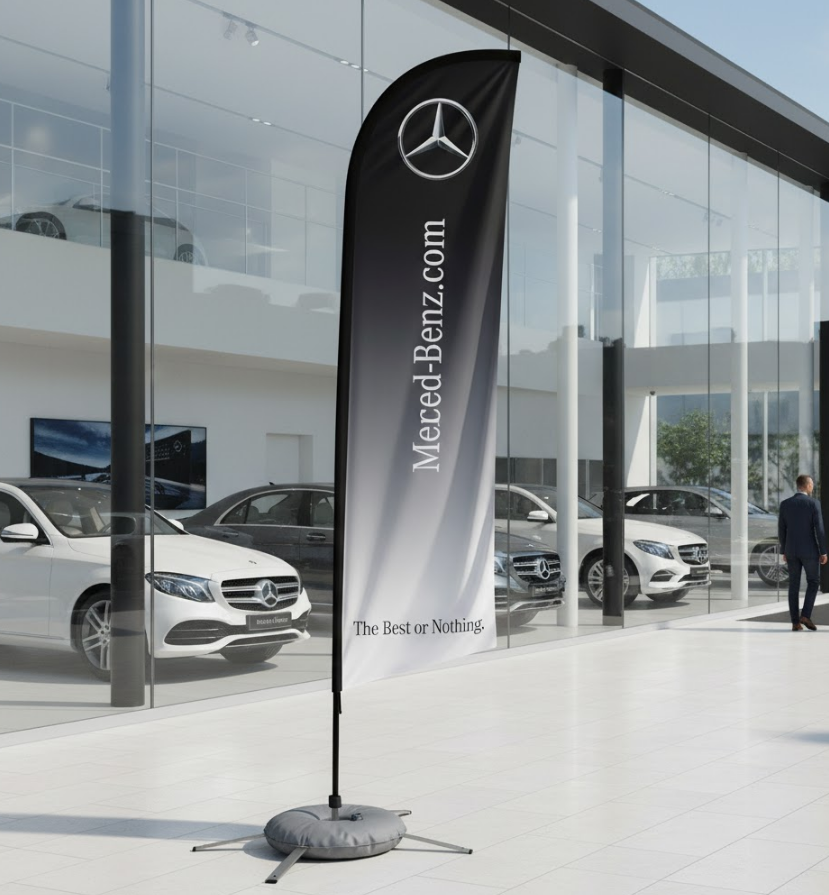 Beachflag bedrucken günstig