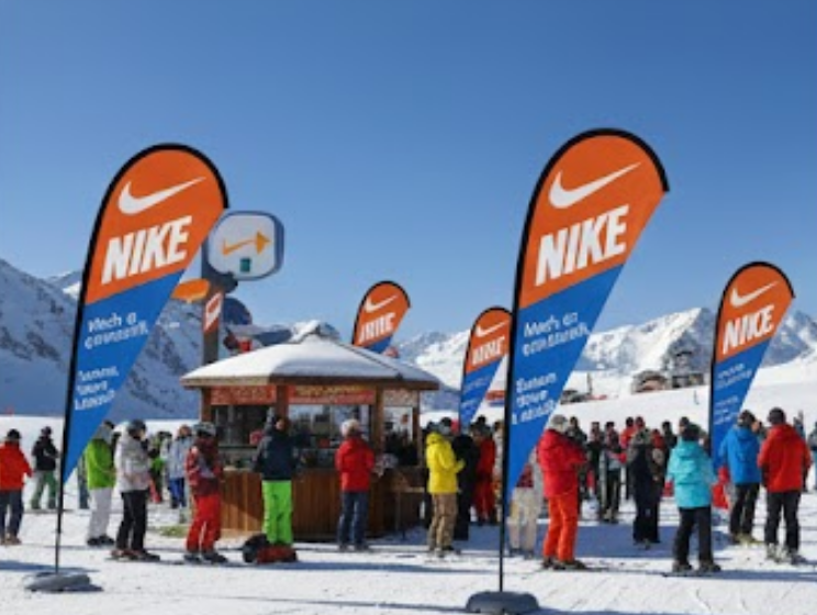 dropflag mit bodenplatte