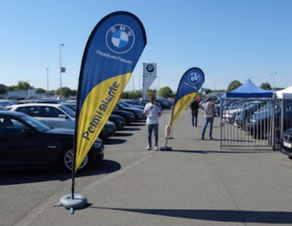 dropflag beidseitig bedruckt