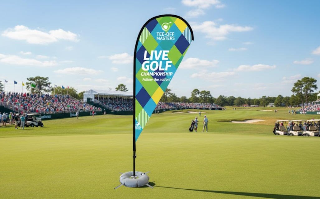 Beachflag Tropfenform 