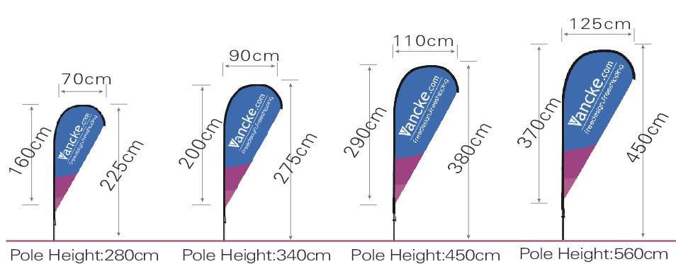 Beachflags drucken und Dropflag einzeln nach Wunsch gestalten