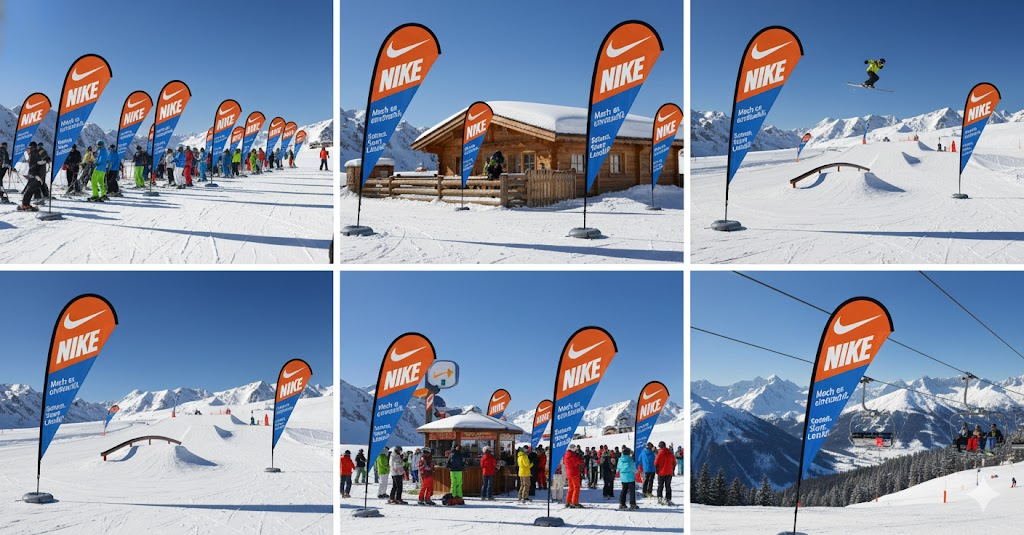 Beachflag Tropfenform 