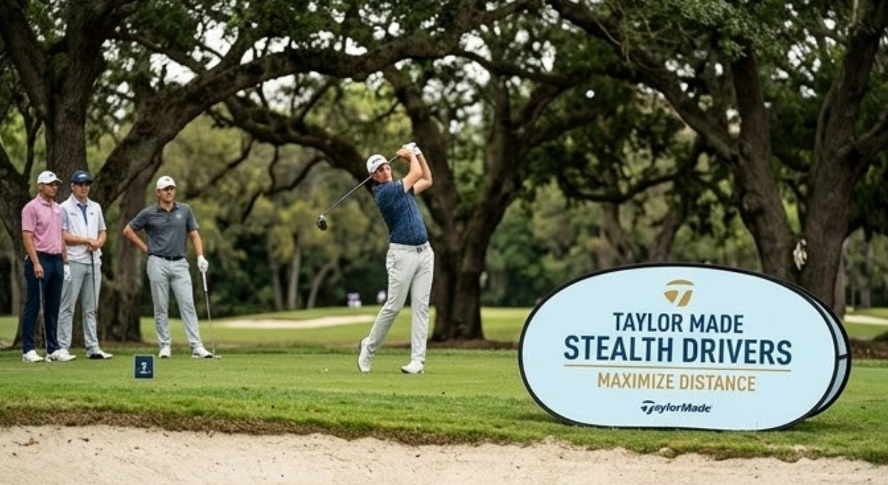 Golf-Event Branding: Pop-up Banner für das Putting Green